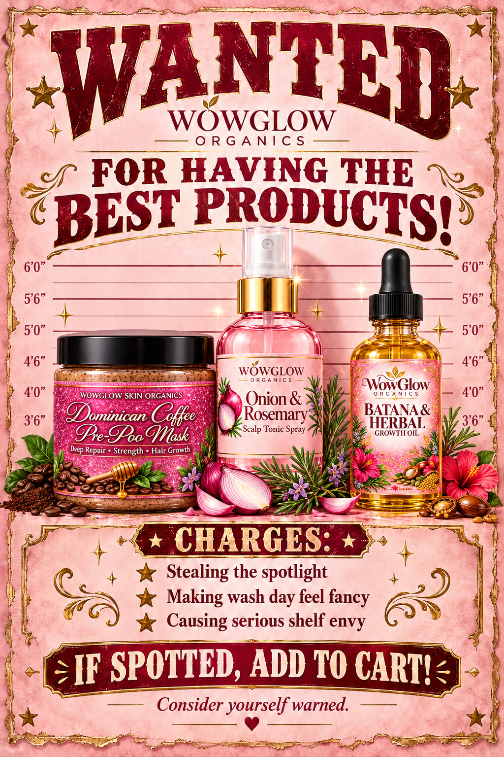 WowGlow Organics Hair Care Trio